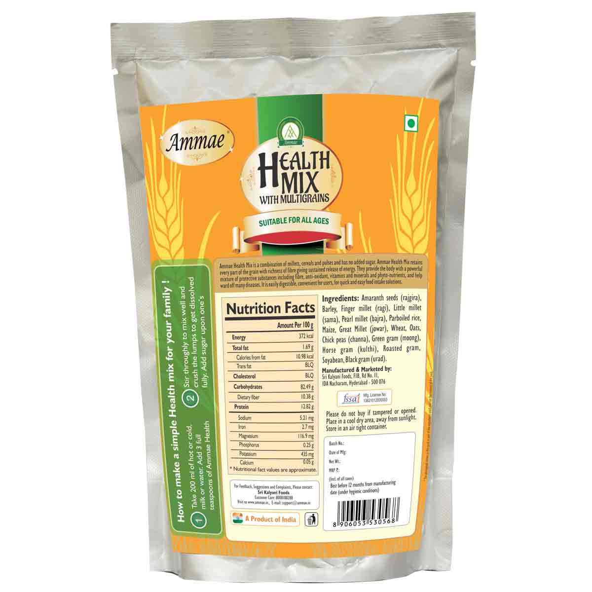 Ammmae Health Drink Mix | Ammae Porridge Instant Drink Mix - Ammae Foods India